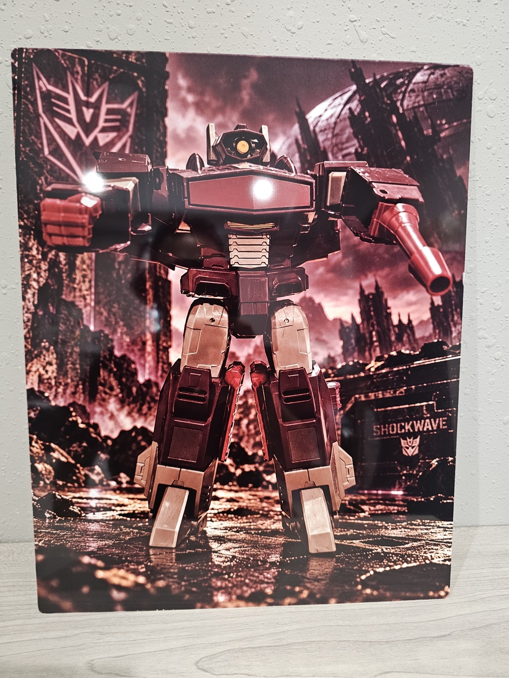 Transformers Shockwave Fan Art 11x14 Metal Sublimation Wall Art